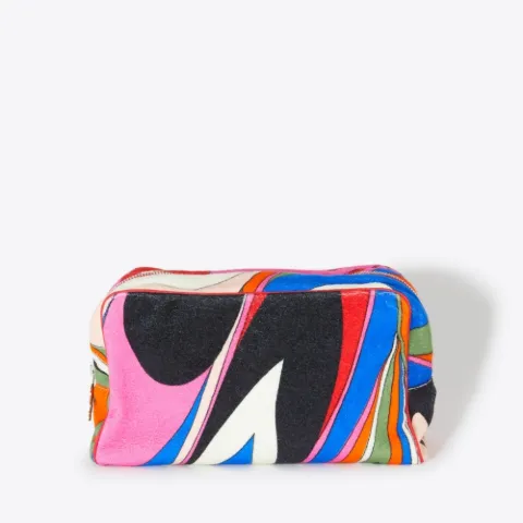 Marmo-Print Medium Make-Up Bag