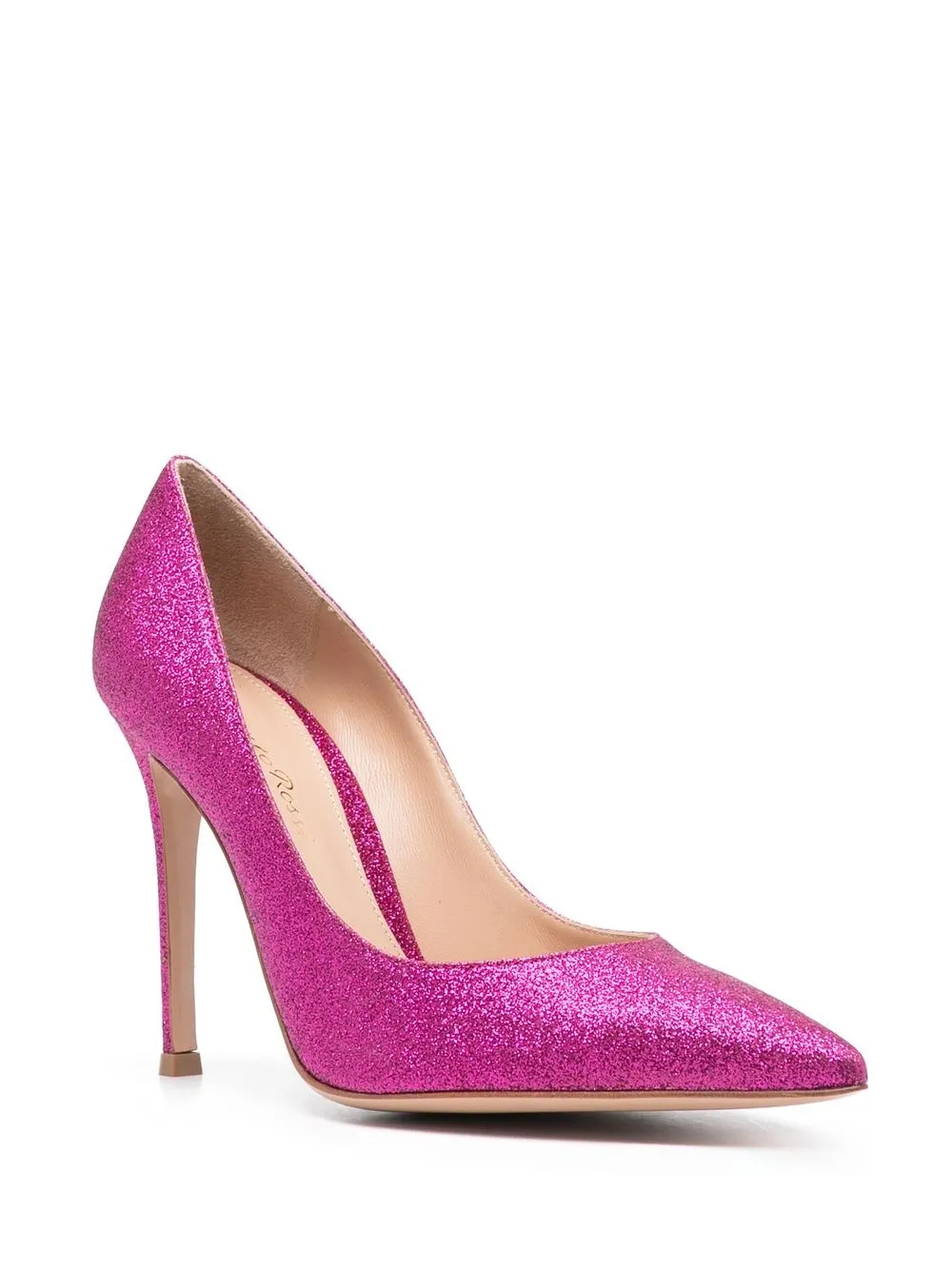 Gianvito Rossi Gianvito pumps met glitter - Roze