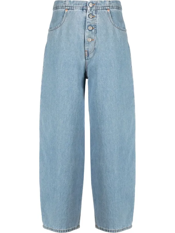 MM6 Maison Margiela mid-rise Cropped Jeans - Farfetch