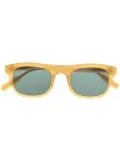 PENINSULA SWIMWEAR Portofino oval-frame sunglasses - Yellow