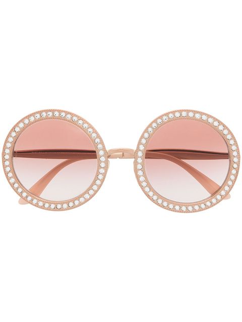 Dolce & Gabbana Pre-Owned 2010s Mambo crystal-embellished sunglasses