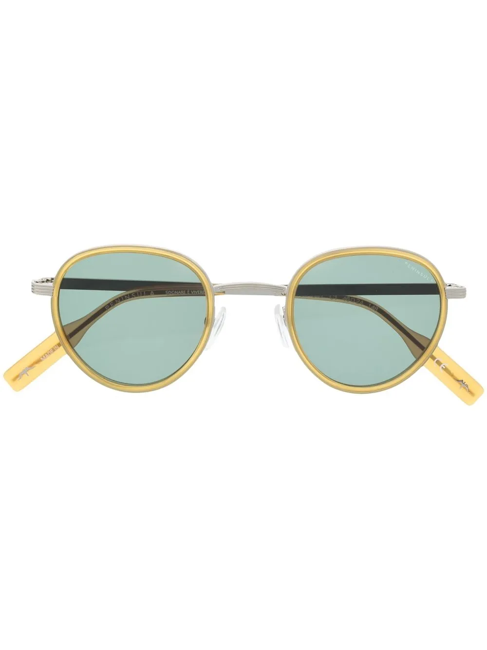 

PENINSULA SWIMWEAR Bellagio round sunglasses - Yellow
