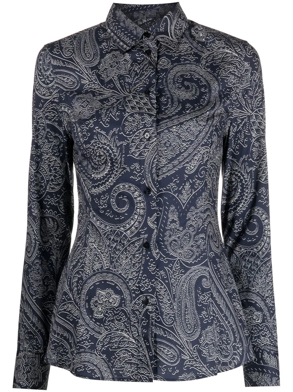 

ETRO camisa con estampado de cachemira - Azul