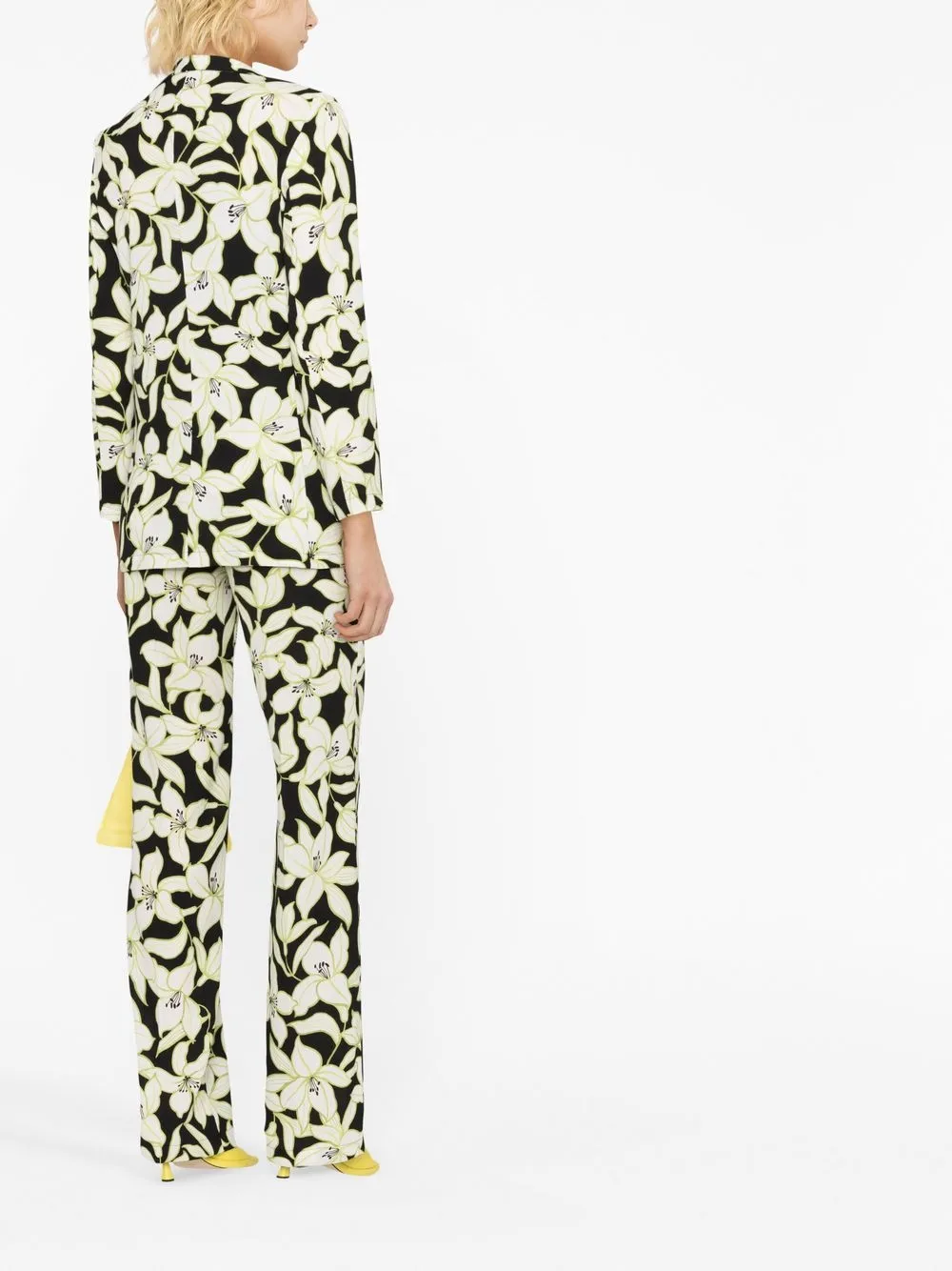 S Max Mara Studio Floral-print Blazer In Schwarz