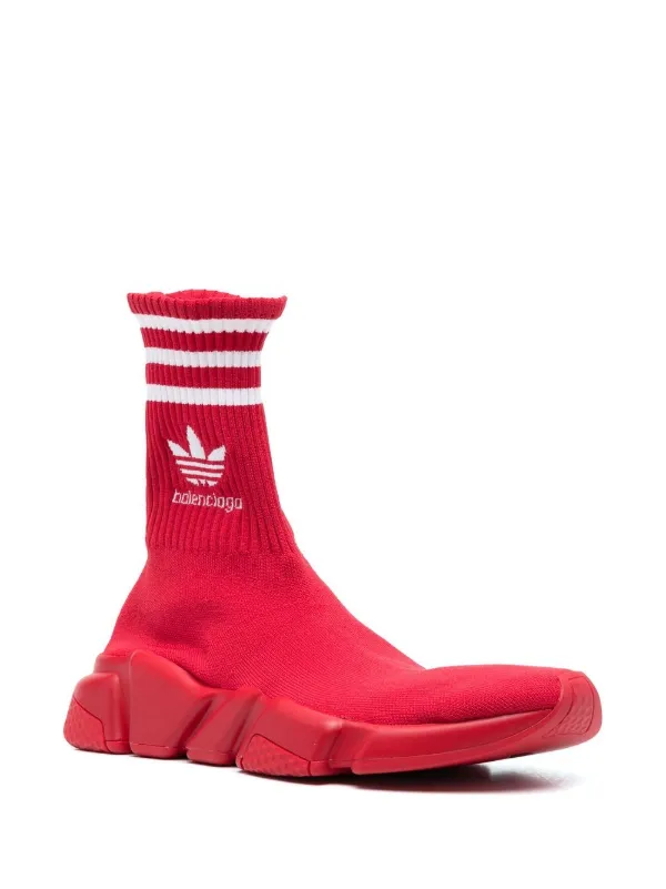 Balenciaga sock trainers black and red best sale