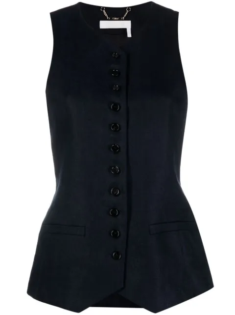 Chloé sleeveless button-up waistcoat