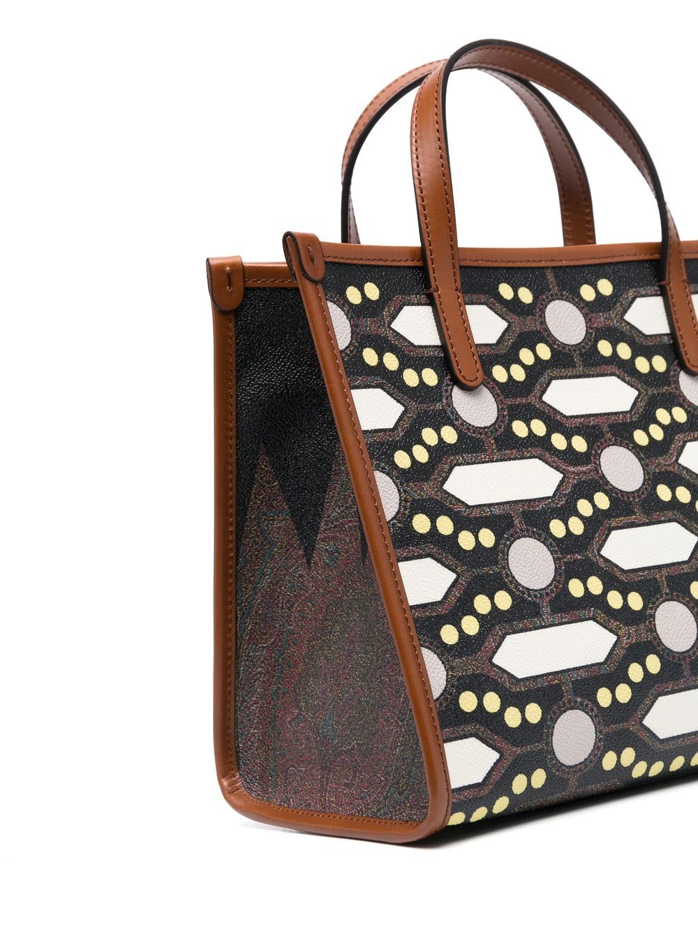 Shop Etro Medium Paisley-print Tote Bag In Braun