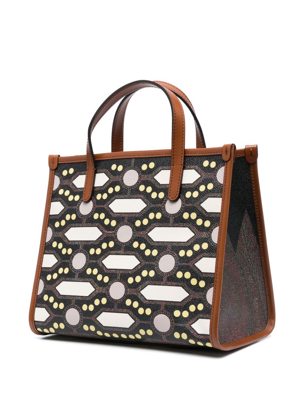 Shop Etro Medium Paisley-print Tote Bag In Braun