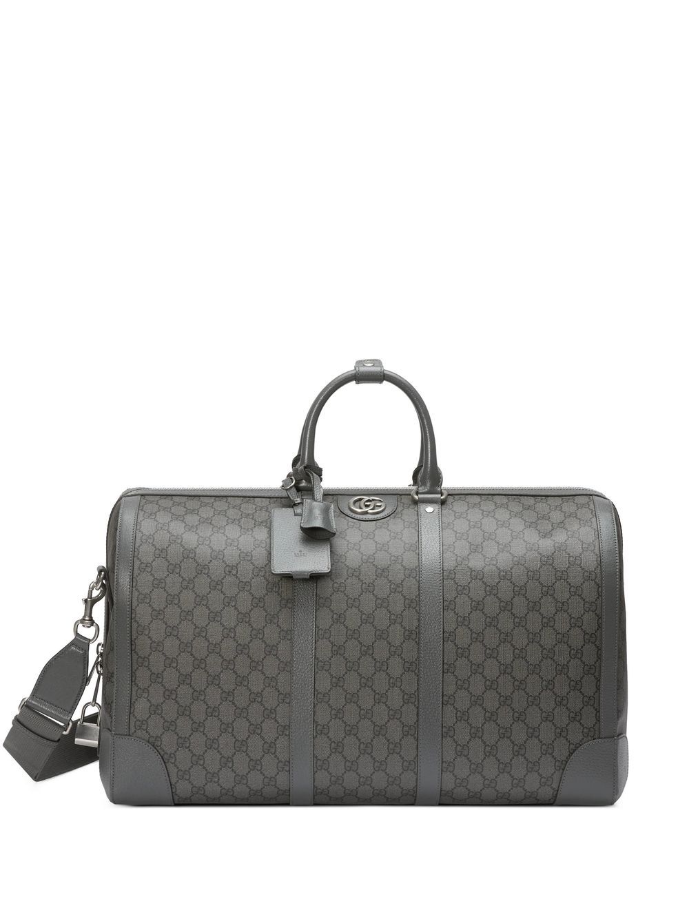 GUCCI Ophidia Leather-Trimmed Monogrammed Coated-Canvas Weekend Bag for Men
