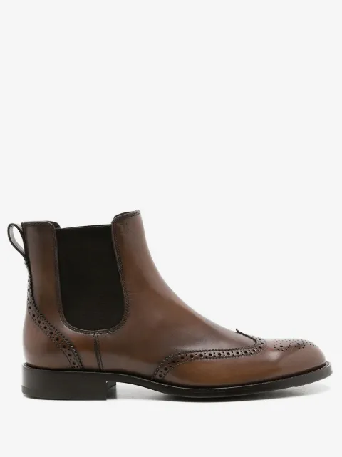 Tod's perforated leather ankle boots