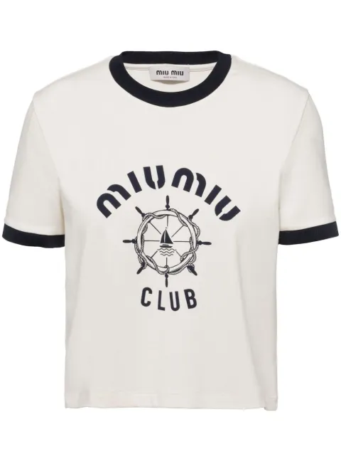 ュウミュウmiumiuの可愛い襟Tシャツ - www.top4all.pl