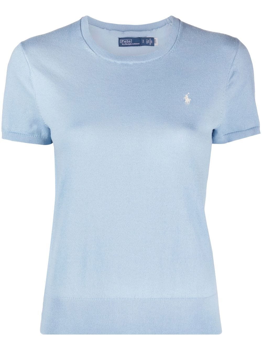 Polo Ralph Lauren Polo Pony Short-sleeve Knit Top In Blue