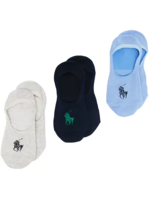 Polo Ralph Lauren 3 Pack Polo Pony Liner Socks | Black | FARFETCH