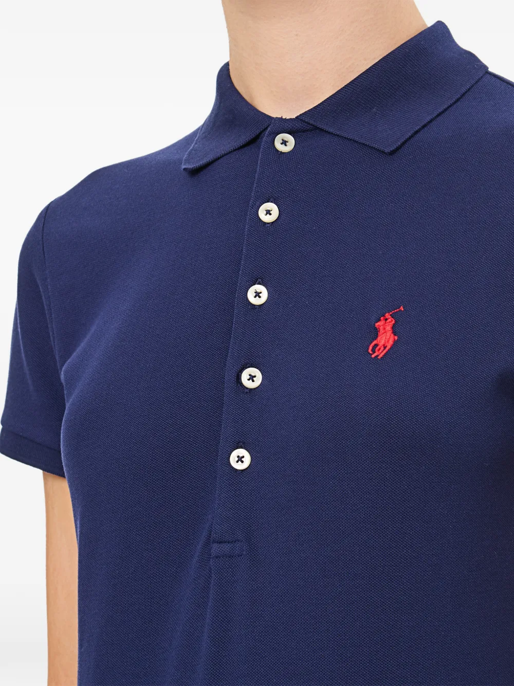 logo-embroidered slim-fit polo shirt