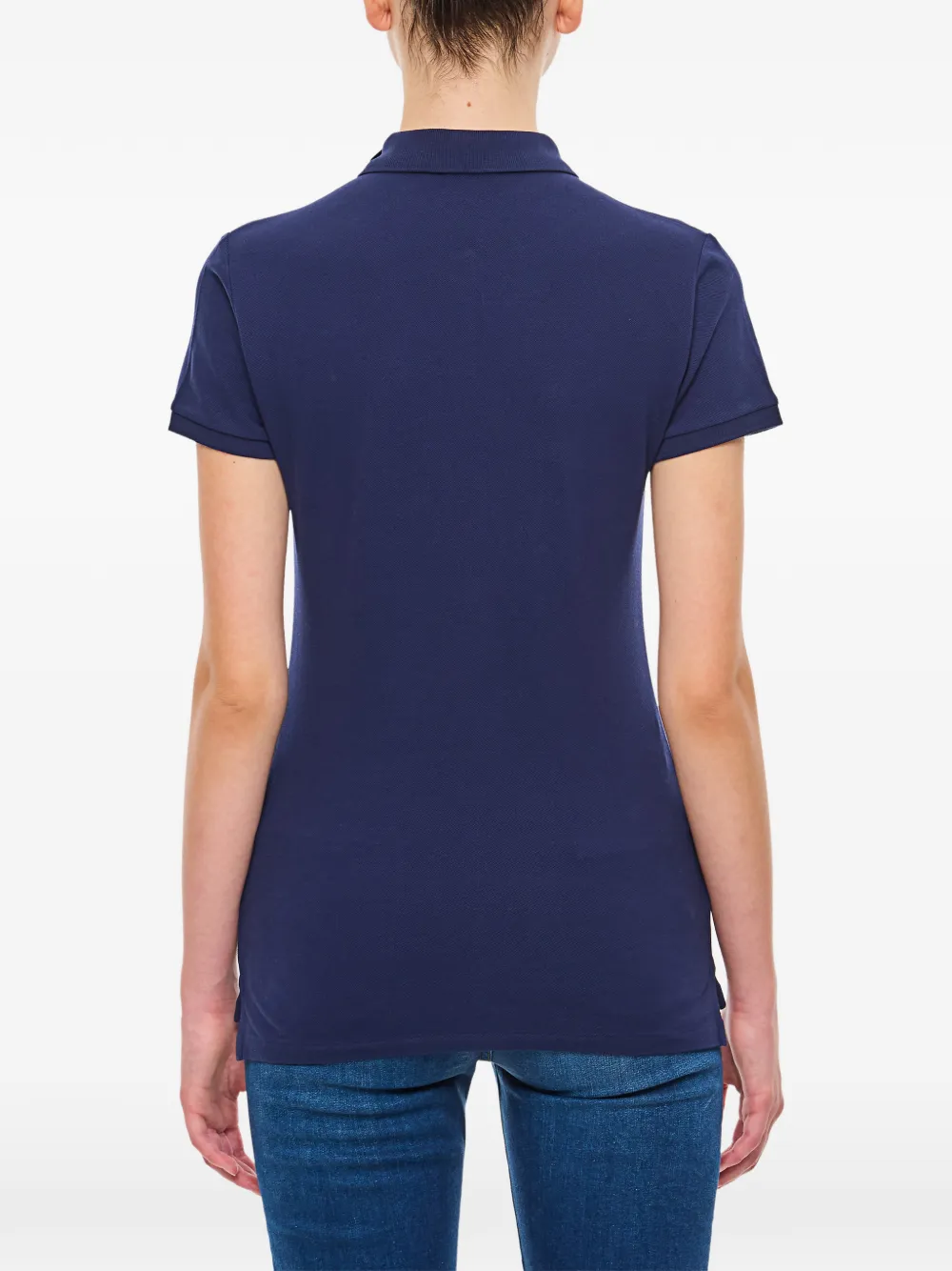 logo-embroidered slim-fit polo shirt