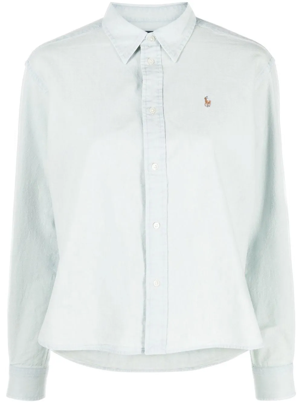 Polo Ralph Lauren Long-sleeve Button-up Shirt In Blue