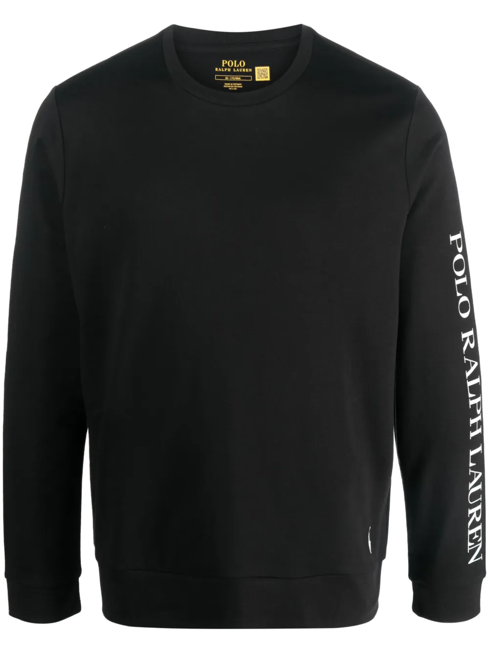 Polo Ralph Lauren Logo-print Crew-neck Top In Black