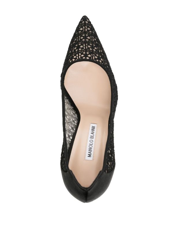 Manolo blahnik lace on sale pump