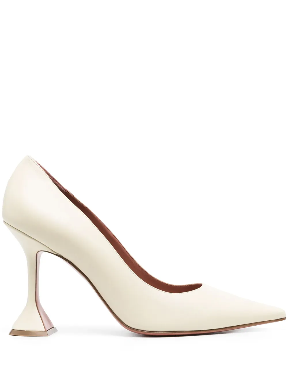 Amina Muaddi Ami 95mm leather pumps