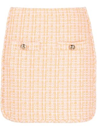 Maje low-rise Tweed Miniskirt - Farfetch