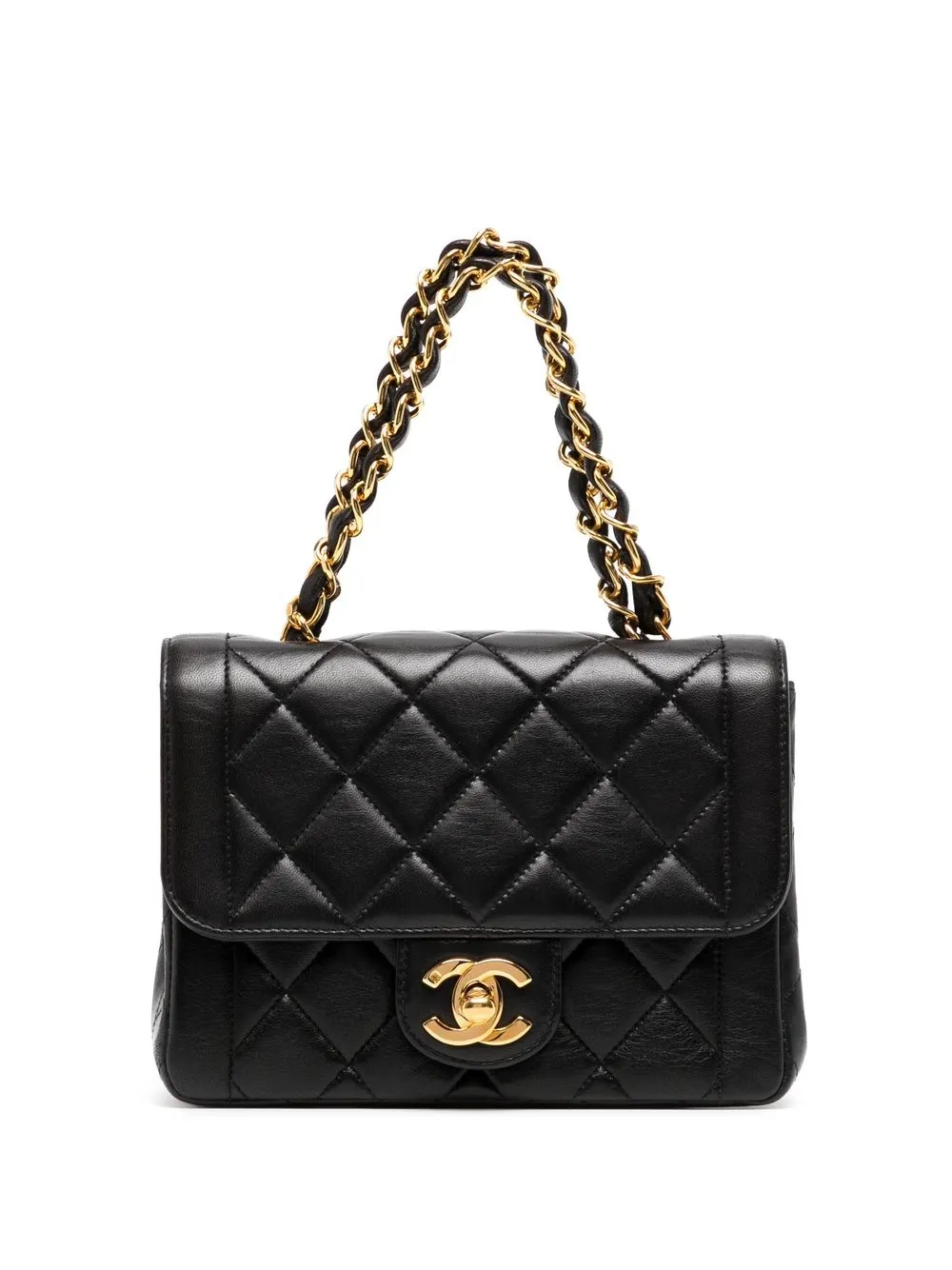 

CHANEL Pre-Owned 1995 CC Chain mini tote bag - Black