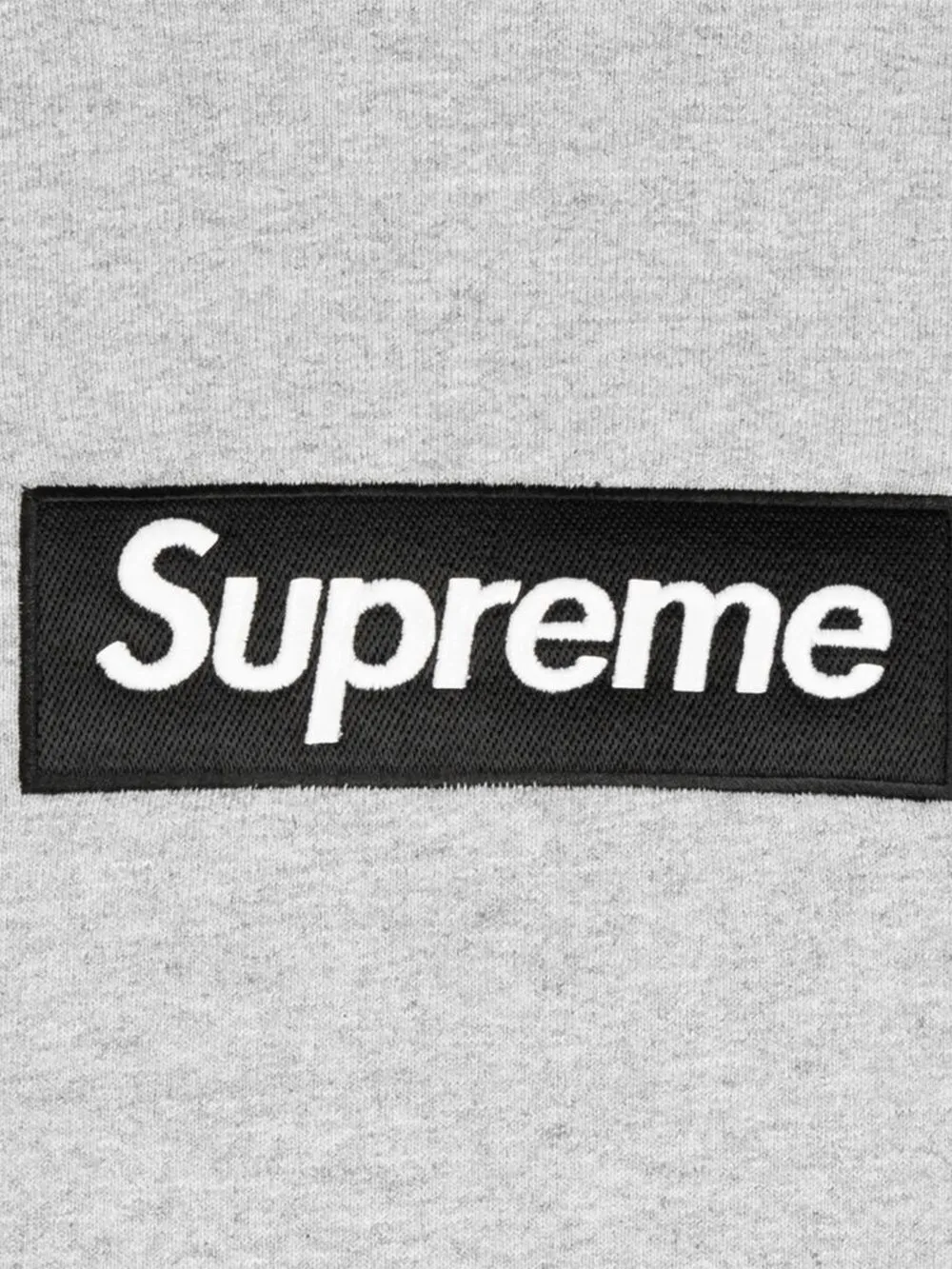 Supreme Box Logo Crew-neck Sweatshirt In Grey | ModeSens