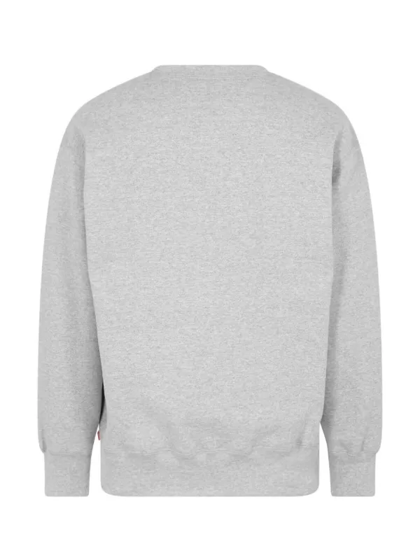 Supreme box logo hot sale crewneck heather grey