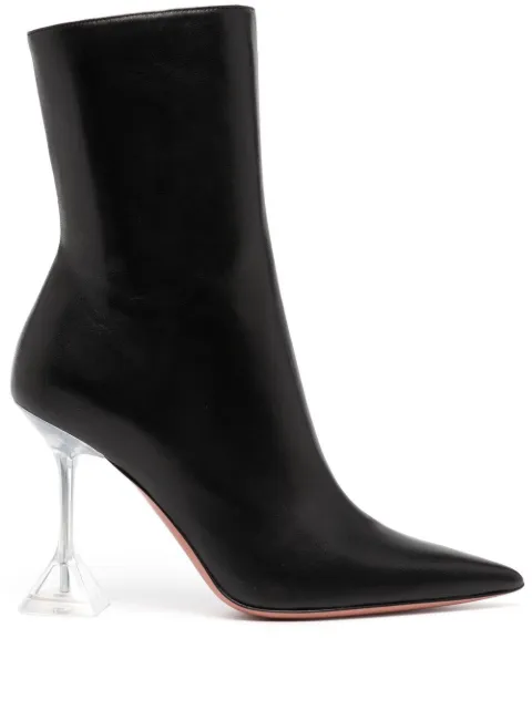 Amina Muaddi pointed-toe 90mm heeled boots