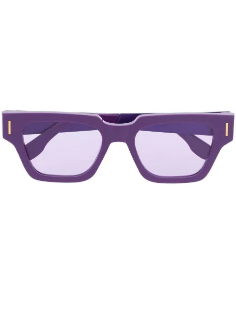 Retrosuperfuture logo-print square-frame sunglasses