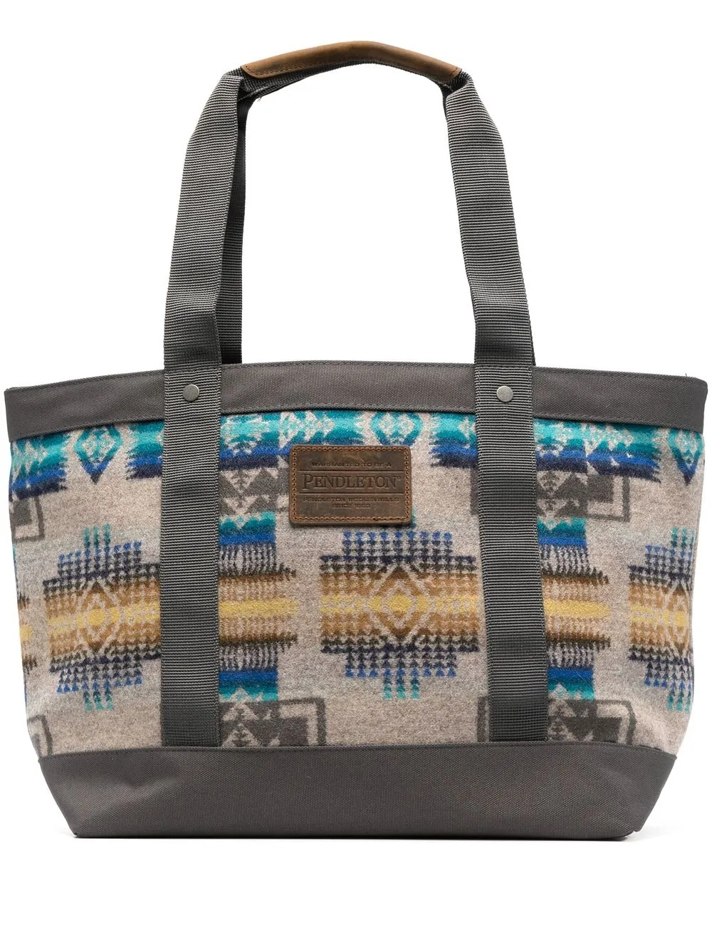 

Pendleton patterned-jacquard tote bag - Neutrals