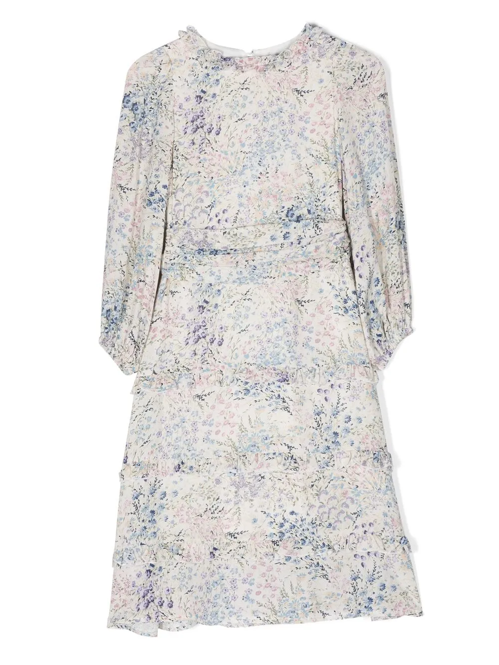 

Simonetta floral-print long-sleeved dress - White