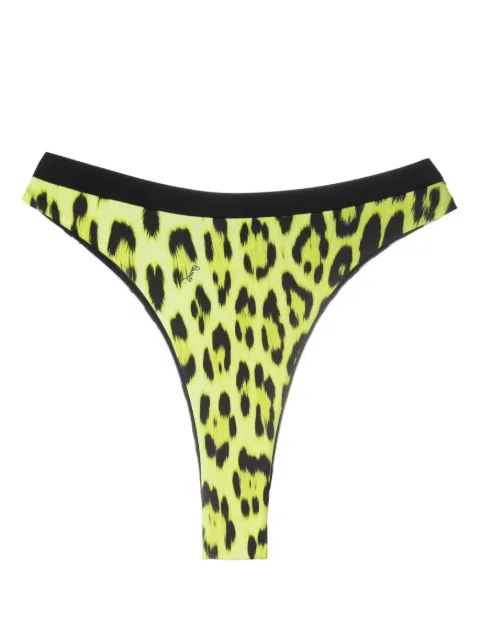 Roberto Cavalli bikini bottom con estampado de leopardo
