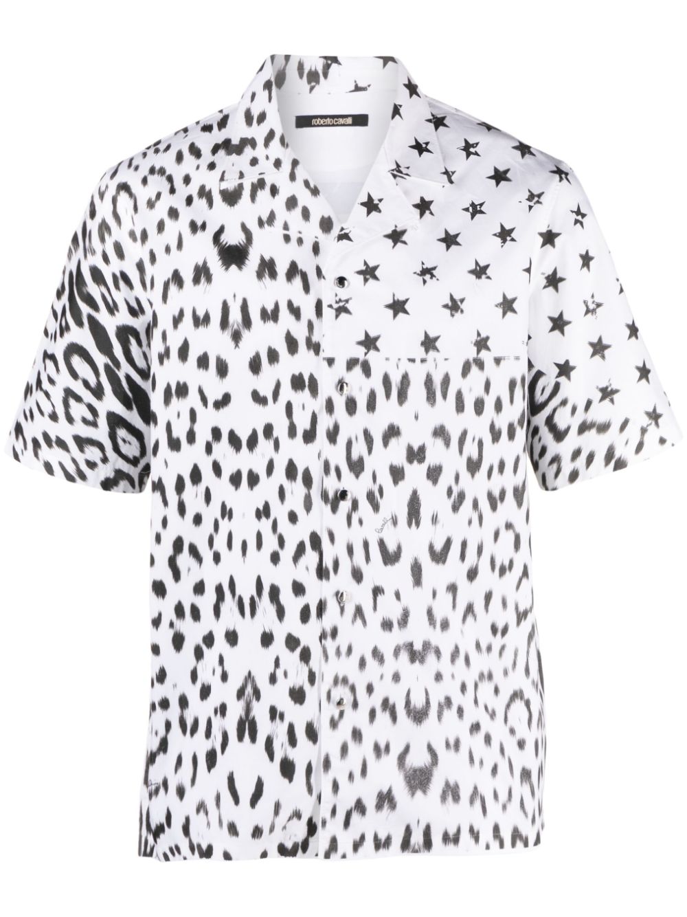 Roberto Cavalli graphic-print shirt - White