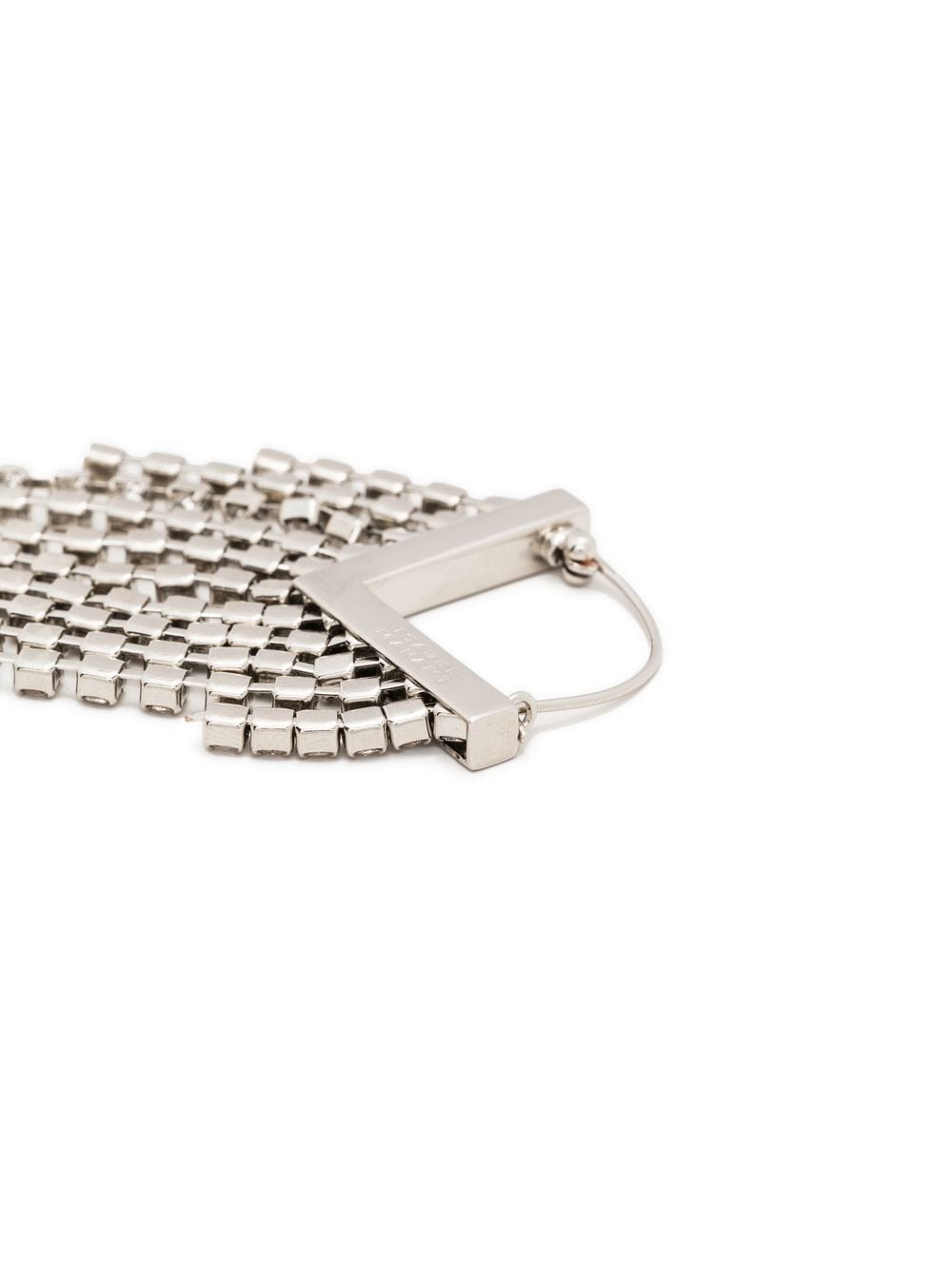 Shop Isabel Marant Rhinestone-embellishment Drop Earrings In Silver