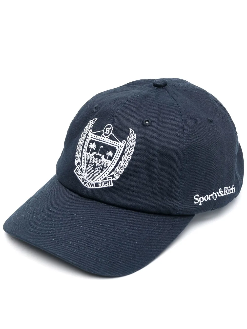 

Sporty & Rich logo-embroidered baseball cap - Blue