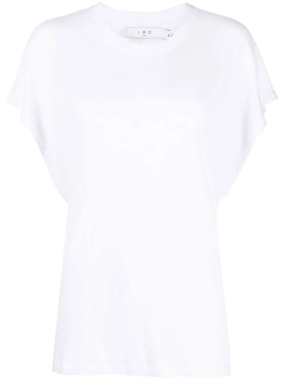 

IRO Ciro round-neck linen T-shirt - White