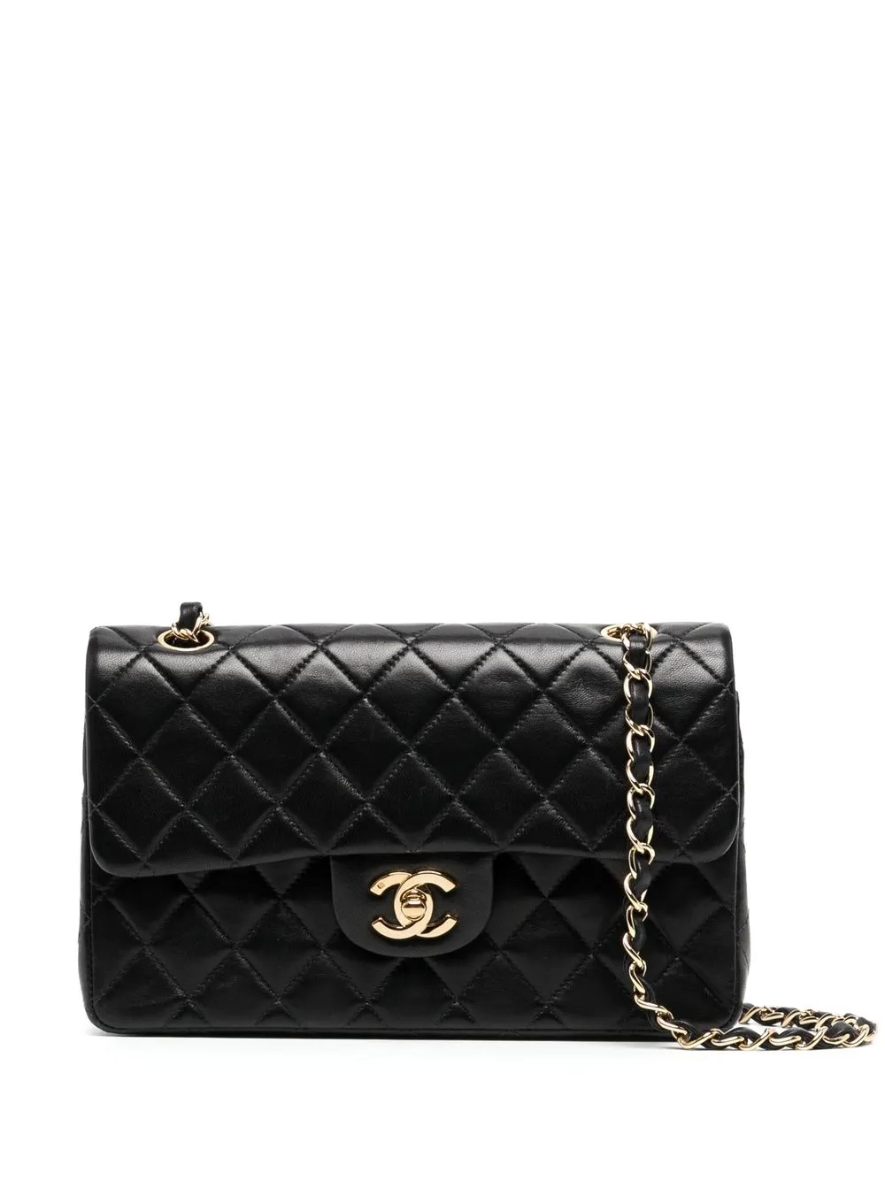 

Chanel Pre-Owned 2003 small Double Flap shoulder bag - Black