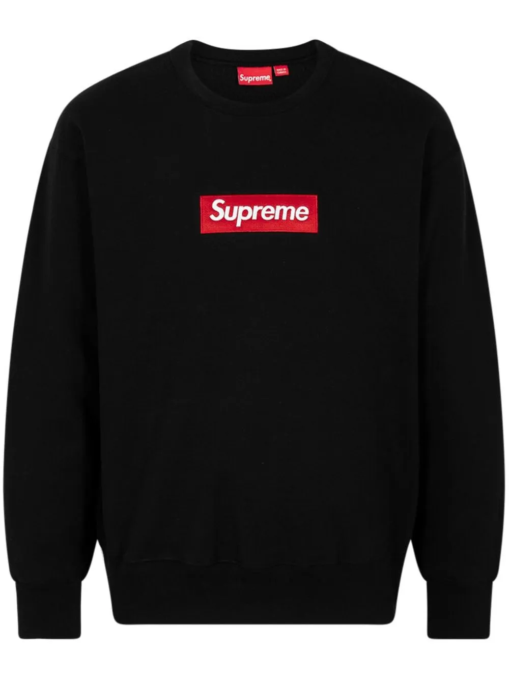 Supreme Box Logo Crew-neck Sweatshirt In Black