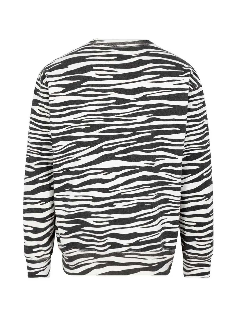 Supreme Box Logo Crewneck (Zebra) Heavyweight crossgrain brushed