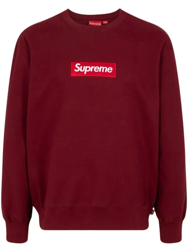 Supreme Box Logo Crewneck 'Cardinal' | Red | Men's Size 104