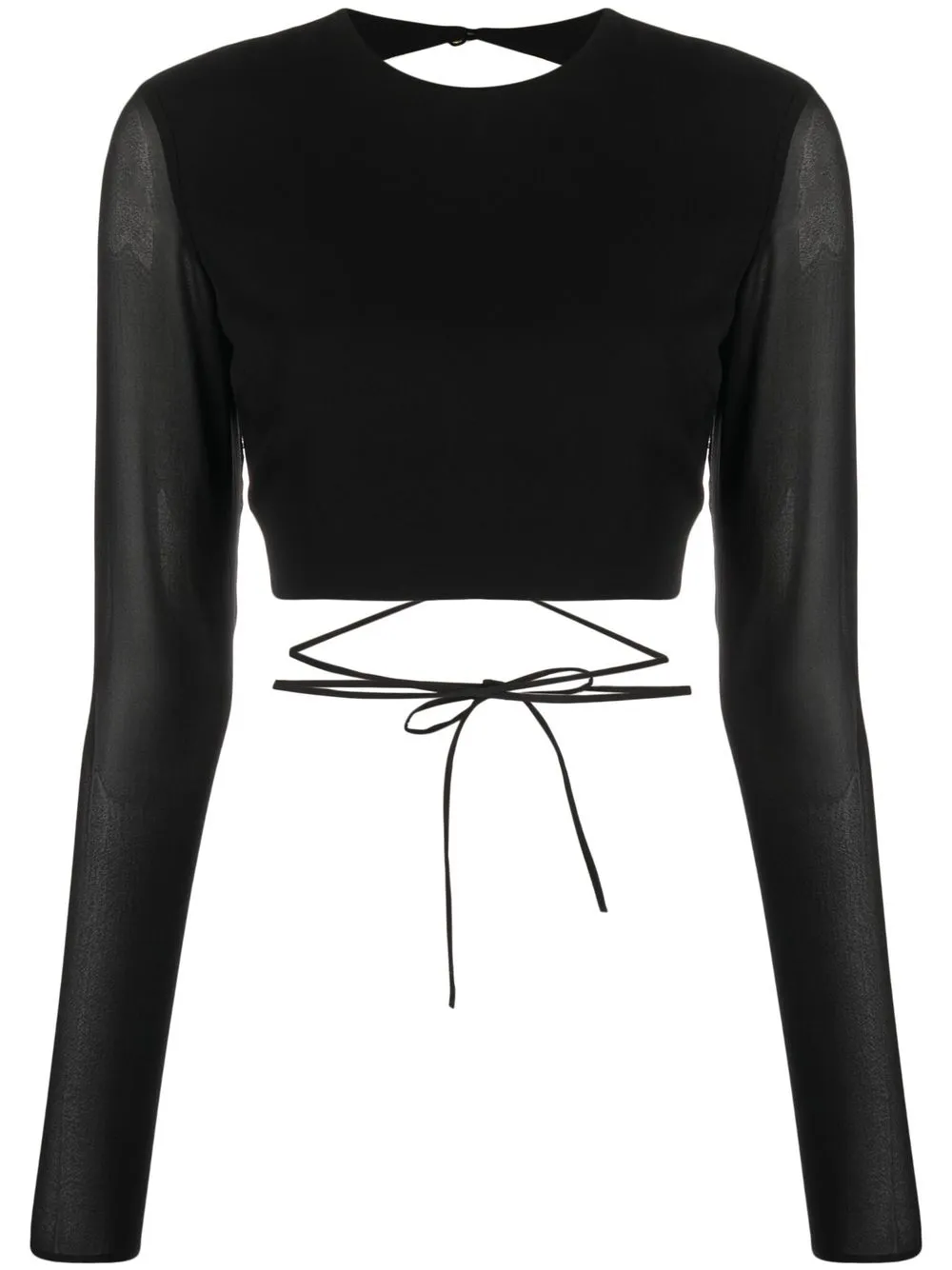 

THE ANDAMANE open-back long-sleeved top - Black