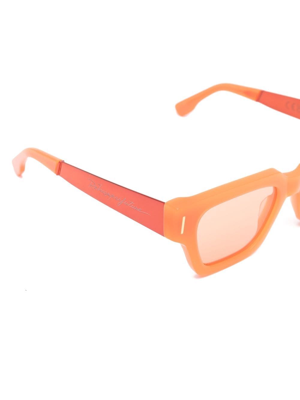 Shop Retrosuperfuture Square-frame Sunglasses In Orange