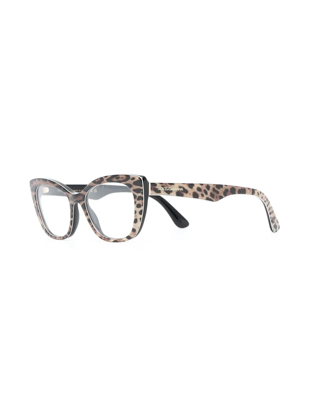 Dolce & Gabbana Eyewear Bril met cat-eye montuur - Beige