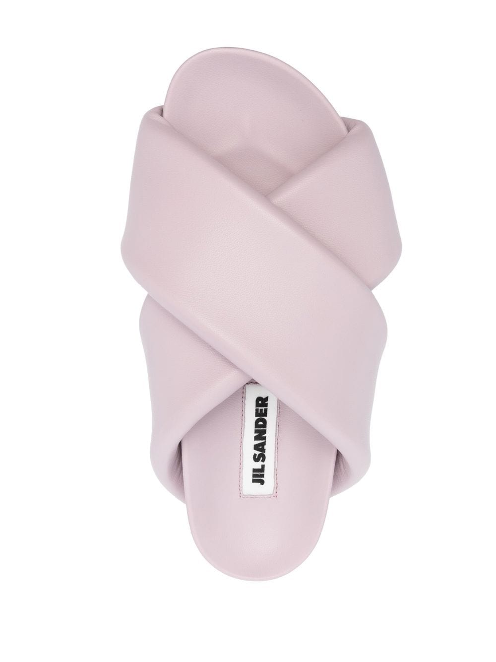 Shop Jil Sander Crossover Strap-detail Sandals In Purple