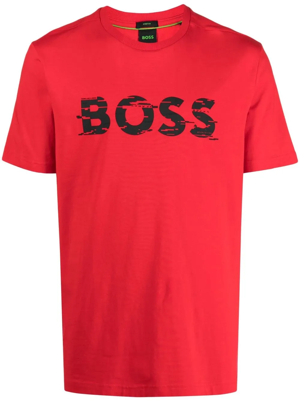 

BOSS logo-print short-sleeve T-shirt - Red