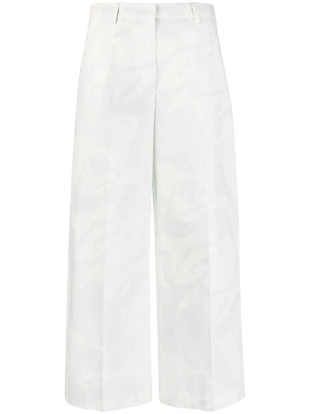 

ETRO high-waisted cotton trousers - White