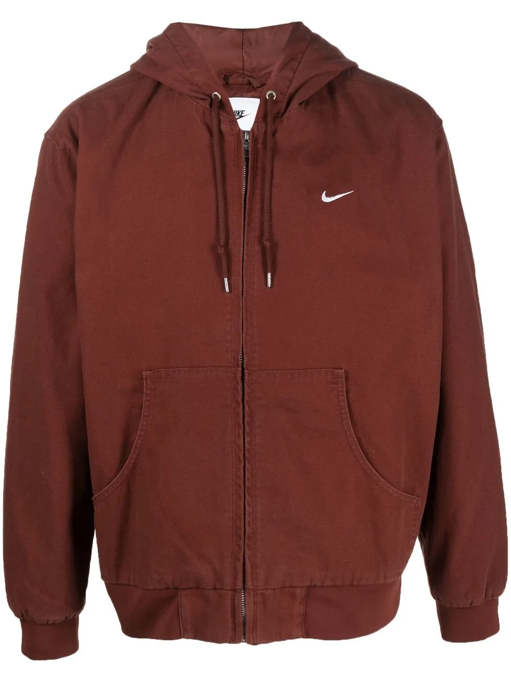 Nike Life Padded Hooded Jacket In Braun
