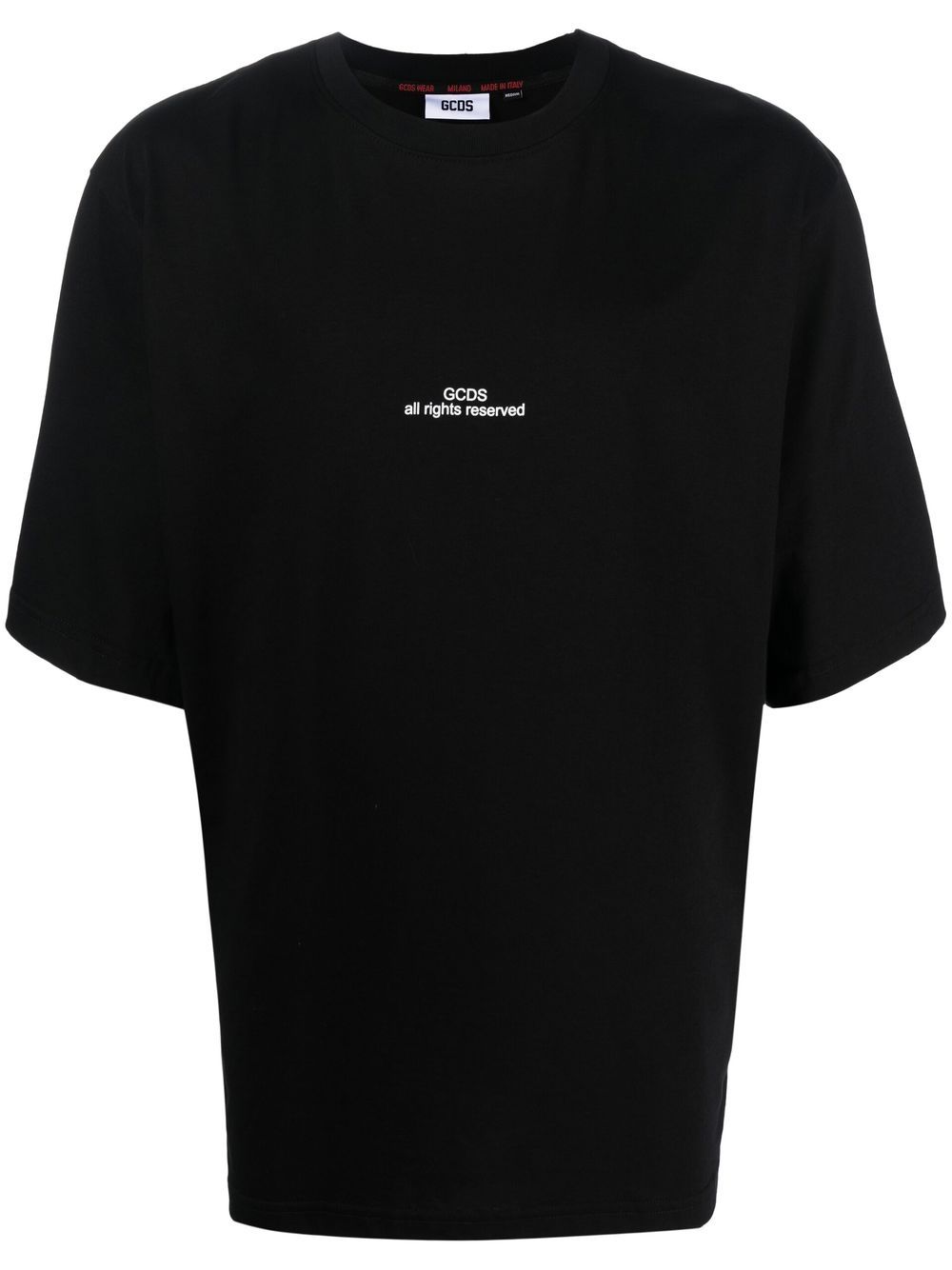 Shop Gcds Logo-print Short-sleeve T-shirt In Black