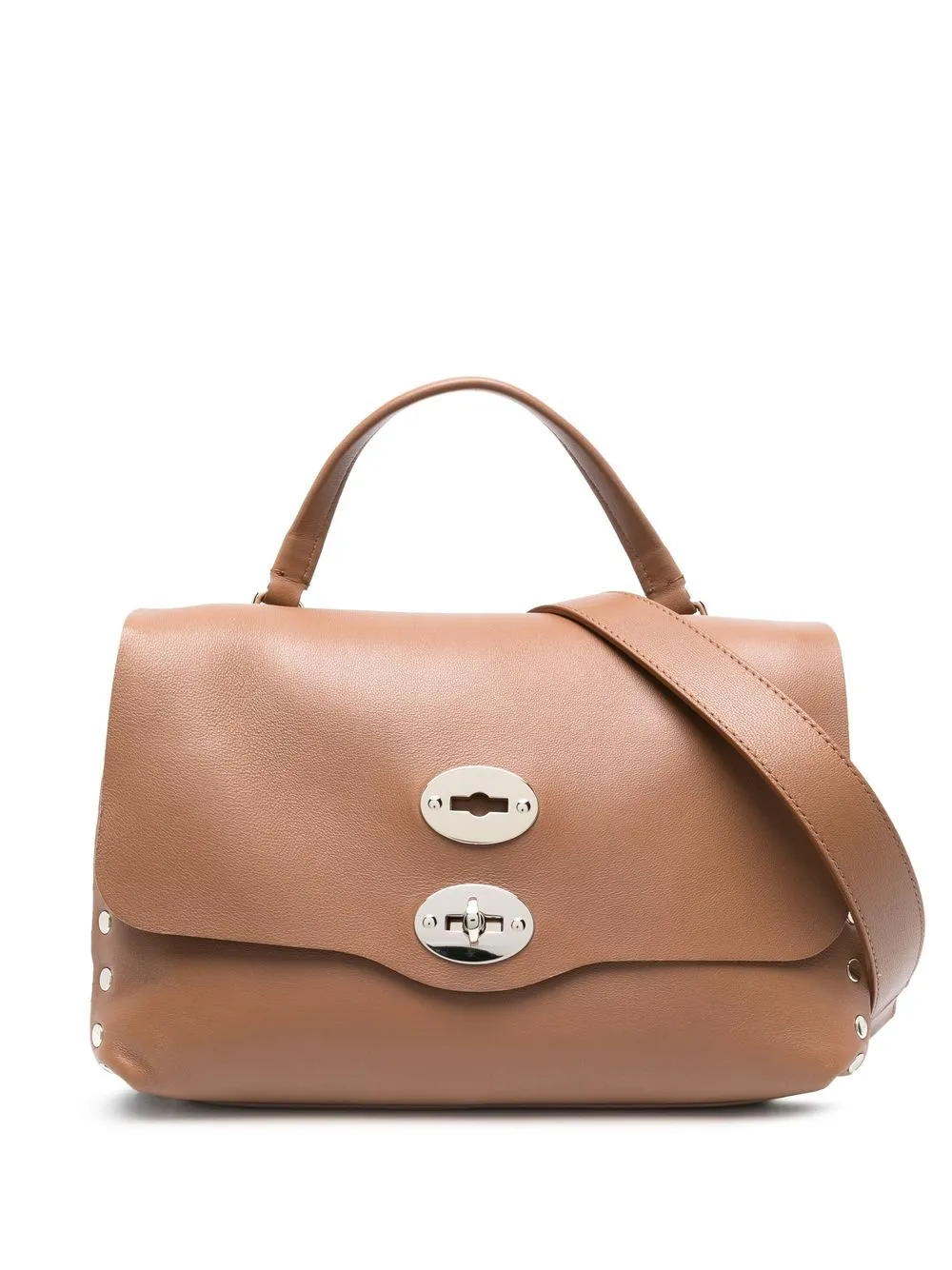 

Zanellato stud-detail leather tote bag - Brown