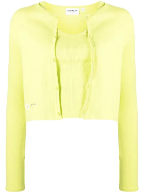 CHOCOOLATE double-layer cardigan top